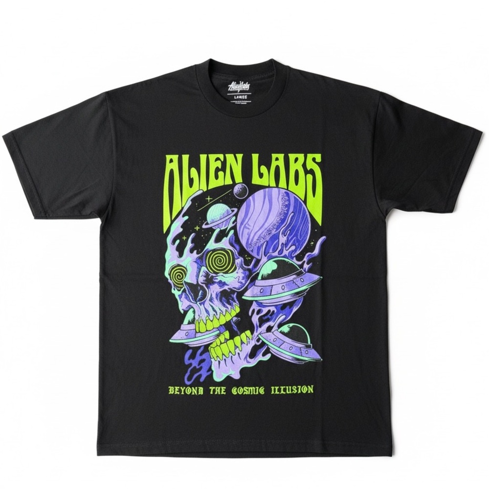 Alien Labs Cosmic Illusion Tee Rare Discontinued Streetwear Limited Drop | Sz L